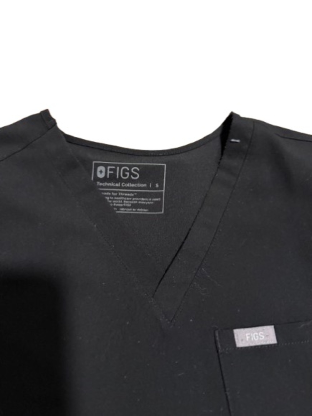 FIGS Women's Black Technical Collection Scrub Top and Bottom Set Size Small - Picture 14 of 16